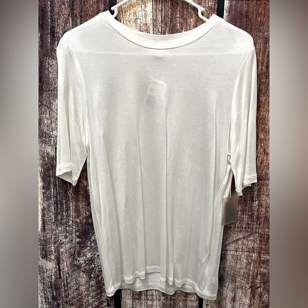 Forever 21 Knit Short Sleeve Top In Ivory